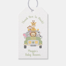 Süße Tier Safari Baby Dusche Vielen Dank Geschenkanhänger