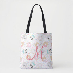 süße Tier spendet Monogramm Totbeutel Tasche