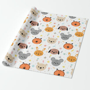 Süße Tier-Tiger-Kaninchen Geschenkpapier