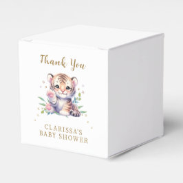 Süße Tier Tiger Stars White Baby Dusche Geschenkschachtel