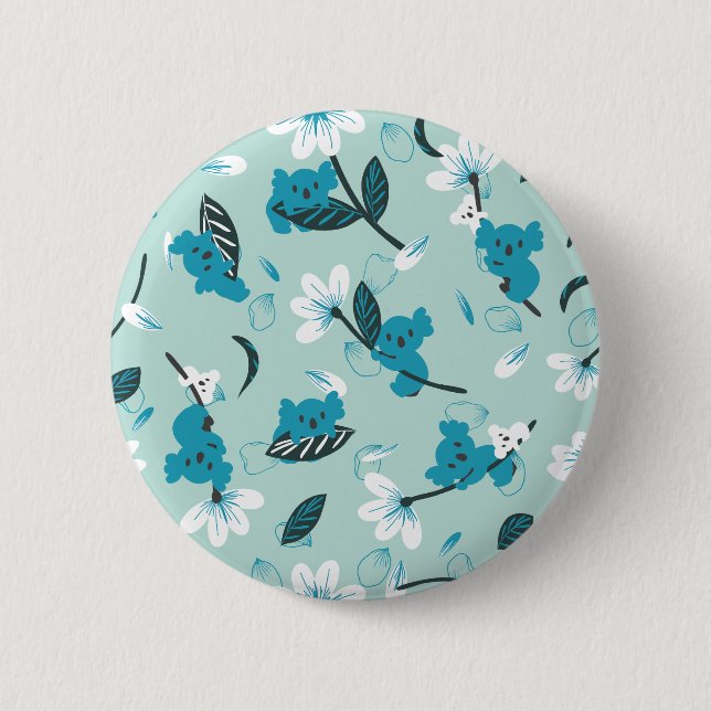 Süße Tier und Natur in Koala Button (Vorderseite)