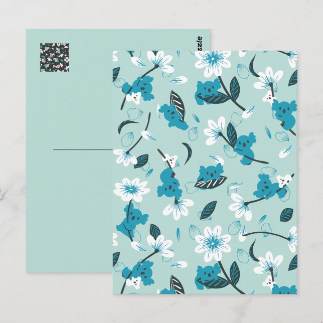 Süße Tier und Natur in Koala Postkarte (Vorne/Hinten)