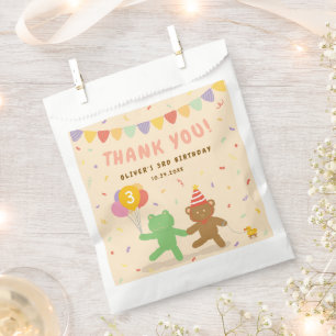 Süße Tiere Geburtstags-Dankeschön Geschenktütchen