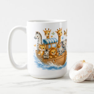 Süße Tierfreunde im Boot Kinder T-Shirt Kaffeetasse