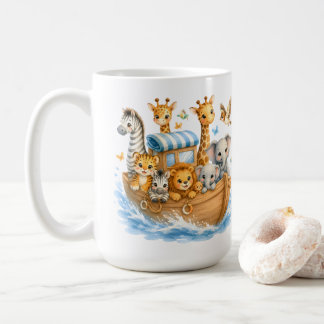 Süße Tierfreunde im Boot Kinder T-Shirt Kaffeetasse