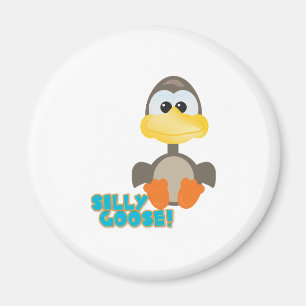 Süße Tollpatschchen alberner Gans Magnet
