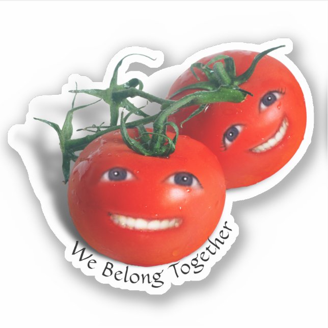 Süße Tomaten Aufkleber (Vorderseite)