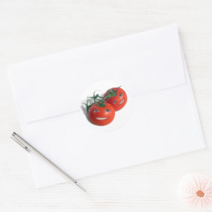 Süße Tomaten Runder Aufkleber