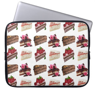 Süße Tortenliebhaber Desserts Muster Quirky Laptopschutzhülle