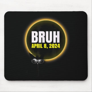Süße totale Sonnenfinsternis-Katze sagt Mousepad