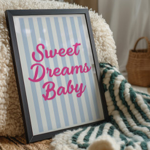 Süße Träume Baby Kinderzimmer Wand Kunst Druck