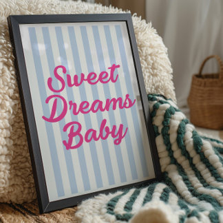 Süße Träume Baby Kinderzimmer Wand Kunst Druck