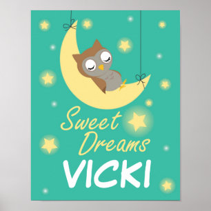 Süße Träume Design für Kinder. Poster