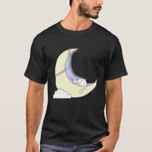 Süße Träume Feline: Minimalistische schlafende Kat T-Shirt
