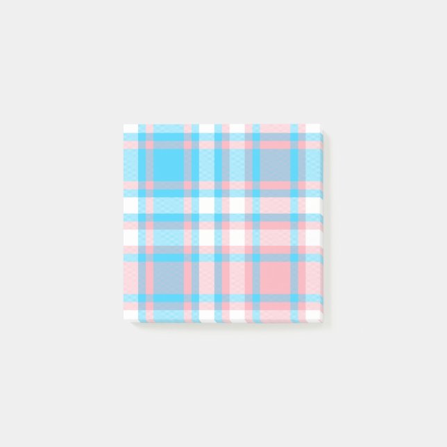 Süße Träume Karo Post-it Notizen (Vorderseite)