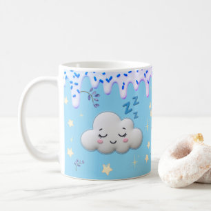 Süße Träume Süße Schlafende Wolke und Blaubeerenta Kaffeetasse