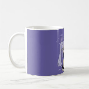 Süße traurige Mädchen-Handzeichnung-Illustration – Kaffeetasse