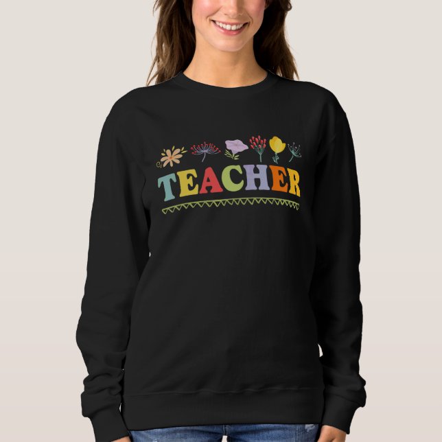 Süße trendige Lehrerin Sweatshirt (Vorderseite)