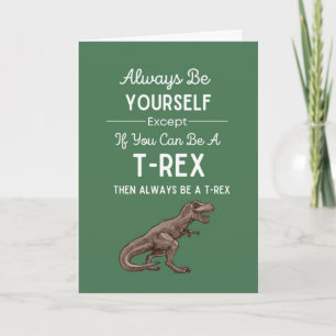 Süße Trex Karten Dinosaurier Lustig Humor Witzig