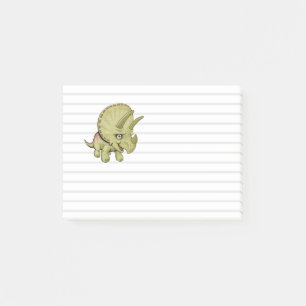 Süße Triceratops-Post-it-Notes Post-it Klebezettel