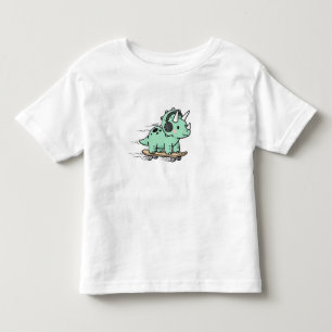 Süße Triceratops-Rollschuhe für Kinder Kleinkind T-shirt