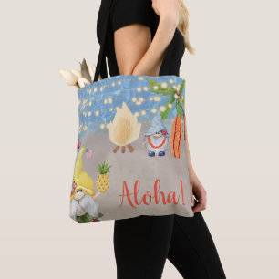 Süße tropische Gnome auf der Beach-Luau-Party Tasche
