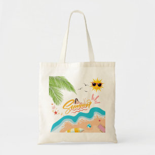 Süße tropische Sommer-Strandtasche für Frauen Tragetasche