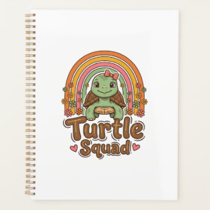 Süße Trupp-Schildkröte Regenbogen-Blumen-Vektor-De Planer