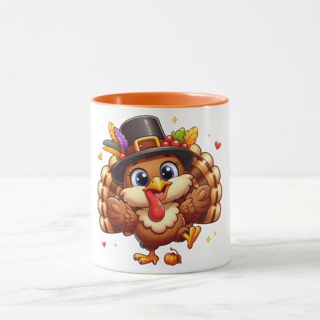 süße Truthahn-Tasse #1 Tasse (Zentrum)