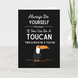 Süße Tukan-Karten Vogel Lustiges Tier Tropisch Karte