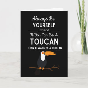 Süße Tukan-Karten Vogel Lustiges Tier Tropisch Karte