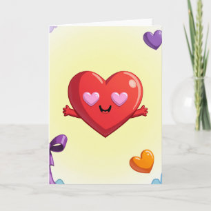 Süße Umarmung Liebe Herz Karte