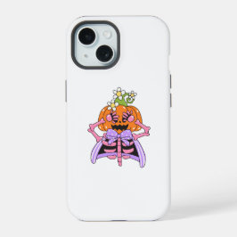 Süße und bunte Halloween-Knochen iPhone 15 Hülle