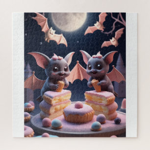Süße und gruselige Fledermaus-Bäckerei-Kunst 