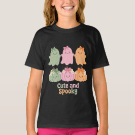 Süße und gruselige Geister Kürbisse Schleifen Gäns T-Shirt