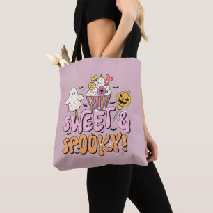 Süße und gruselige Halloween-Fledermäuse-Kürbis Tasche