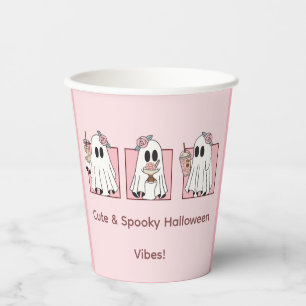 Süße und gruselige Halloween-Papierbecher – Kawaii Pappbecher