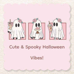 Süße und gruselige Halloween-Papieruntersetzer – K Untersetzer