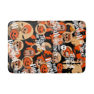 Süße und gruselige Halloween-Spooky-Vibes Badematte