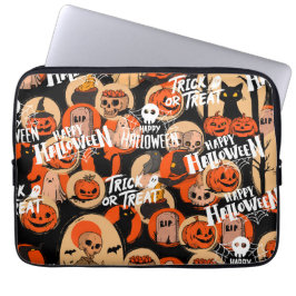 Süße und gruselige Halloween-Spooky-Vibes Laptopschutzhülle