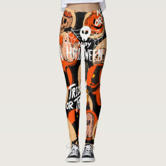 Süße und gruselige Halloween-Spooky-Vibes Leggings