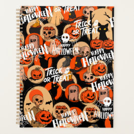 Süße und gruselige Halloween-Spooky-Vibes Planer