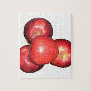 Süße und knackige rote Äpfel - Bio-Obst-Druck