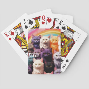 Süße und künstlerische Katzen-Poker-Karten Spielkarten