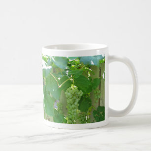 Süße und saftige weiße samenlose Trauben Kaffeetasse