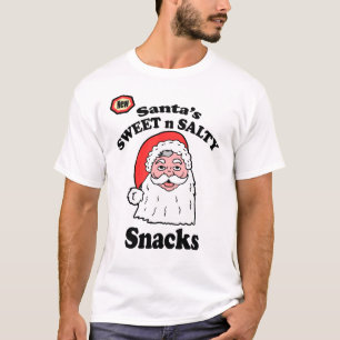 Süße und salzige Snacks von Santa Claus T-Shirt