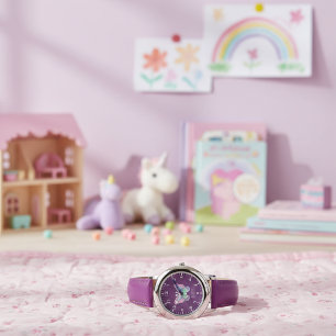 Süße und skurrile Schmetterlings-Kinderuhr für Mäd Armbanduhr