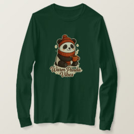 Süße und warme Winterillustration T-Shirt