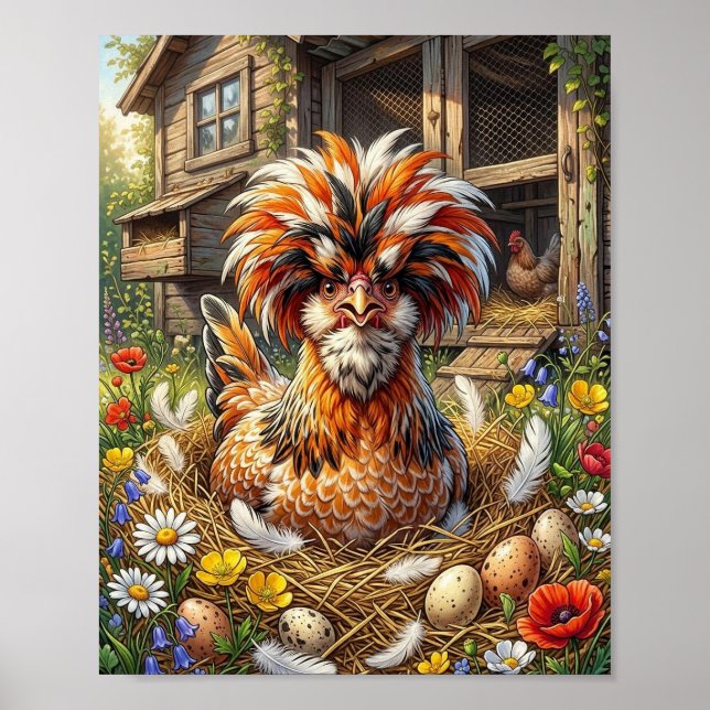 Süße und wunderliche polnische Hühnerstall Poster (Vorne)