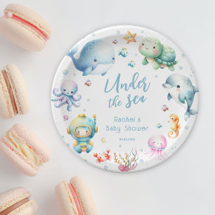 Süße Under the Sea-Baby-Party Pappteller
